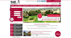 Desktop Screenshot of golfleisurebreaks.net